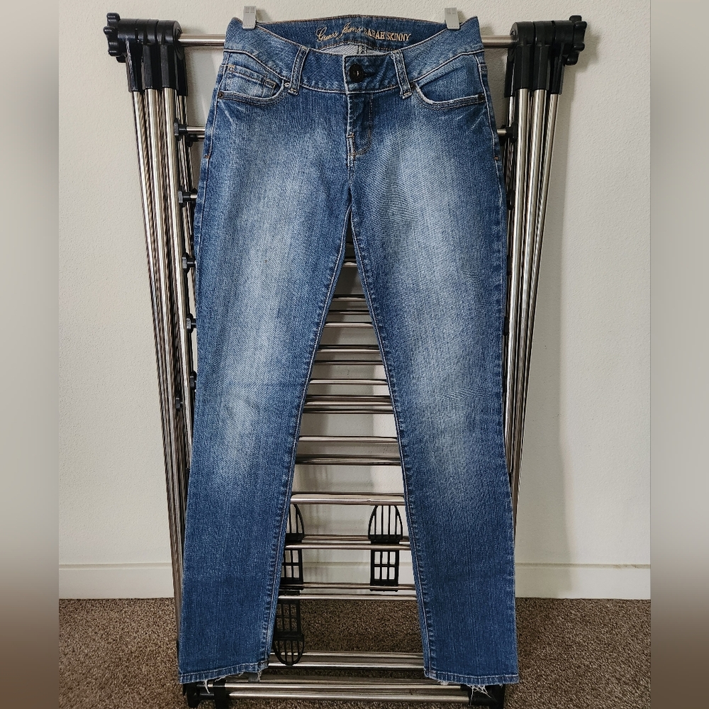 GUESS Blue Faded Skinny Jeans